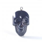 Hematite Skull 21X33mm Pendant